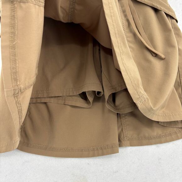 Athleta Wherever Skort Size 4 Tan Khaki A-Line Skirt Built In Shorts Stretch - Picture 4 of 12